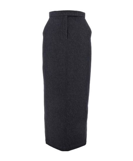 Max Mara Circeo Wool Maxi Skirt In Black