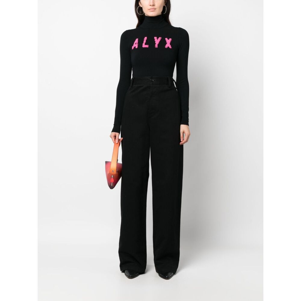 Alyx Black Logo Sweater In Black