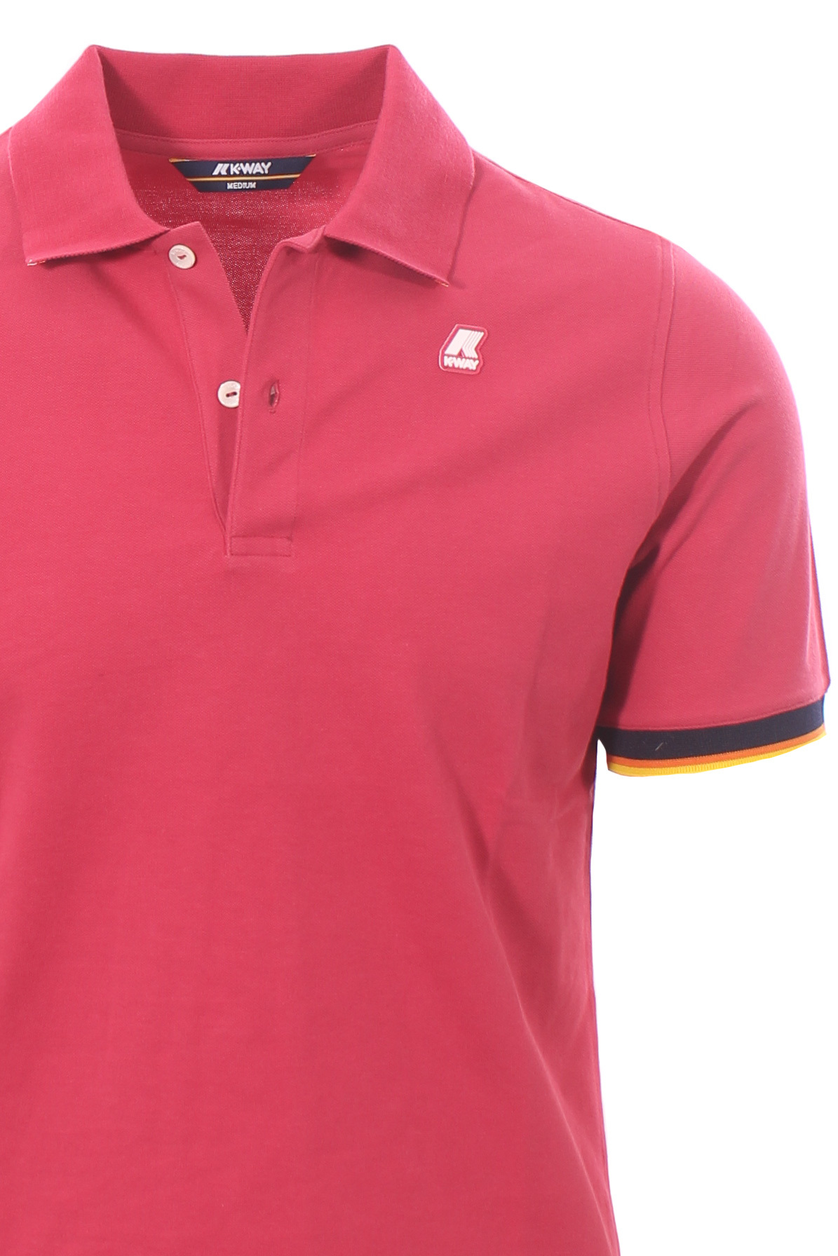 Shop K-way Short-sleeved Polo Shirt In Red