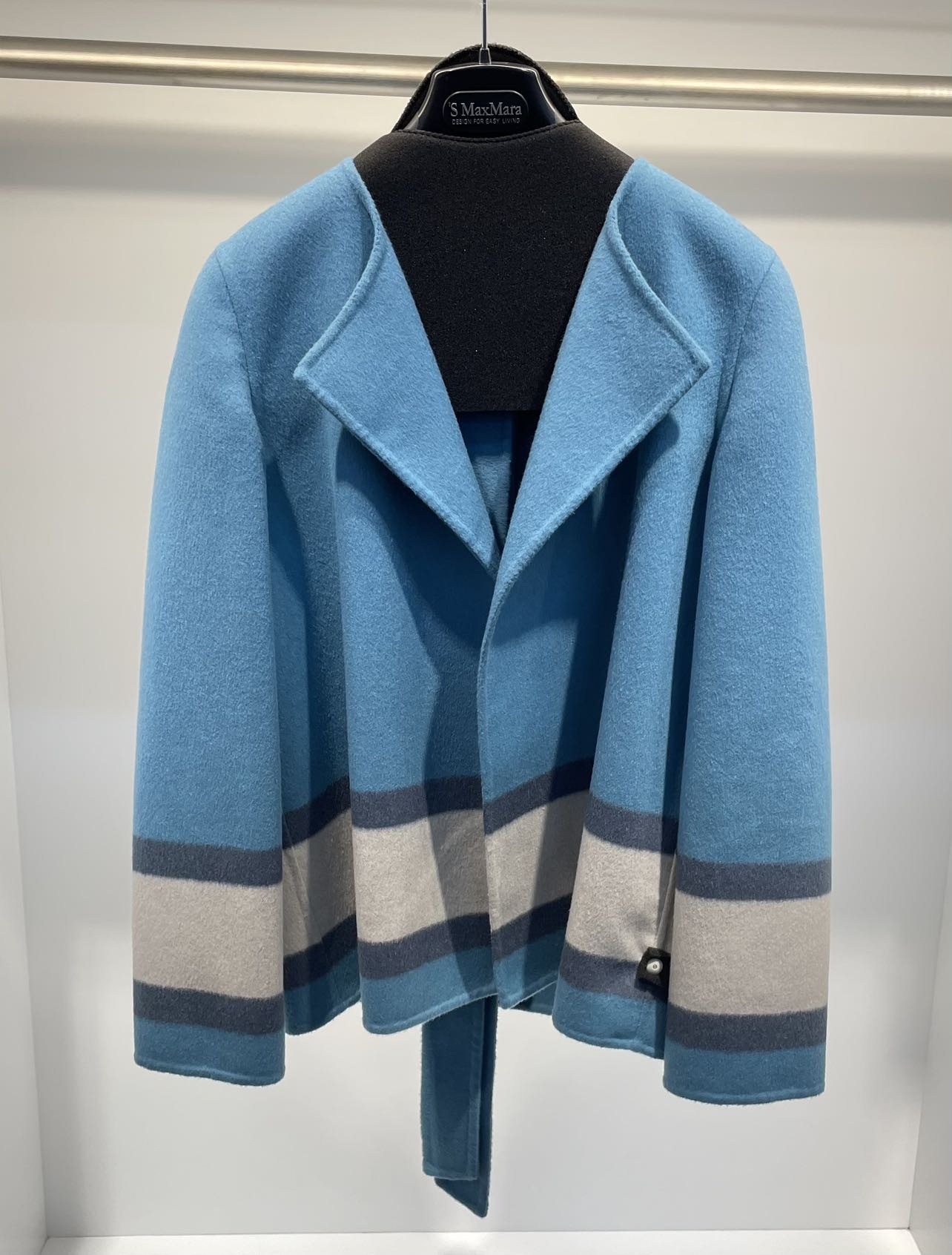 Max Mara Long-sleeved Casual Jacket In Blue