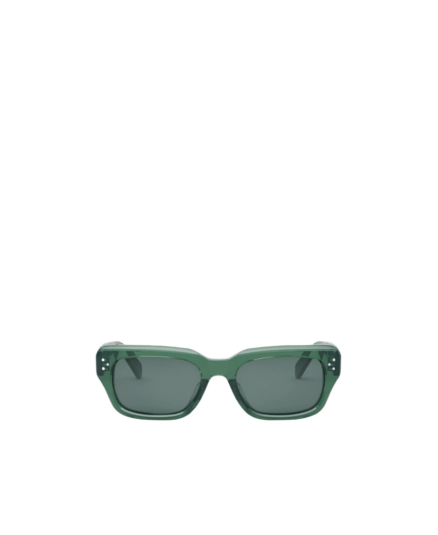 Celine Logo Sunglasses In Green
