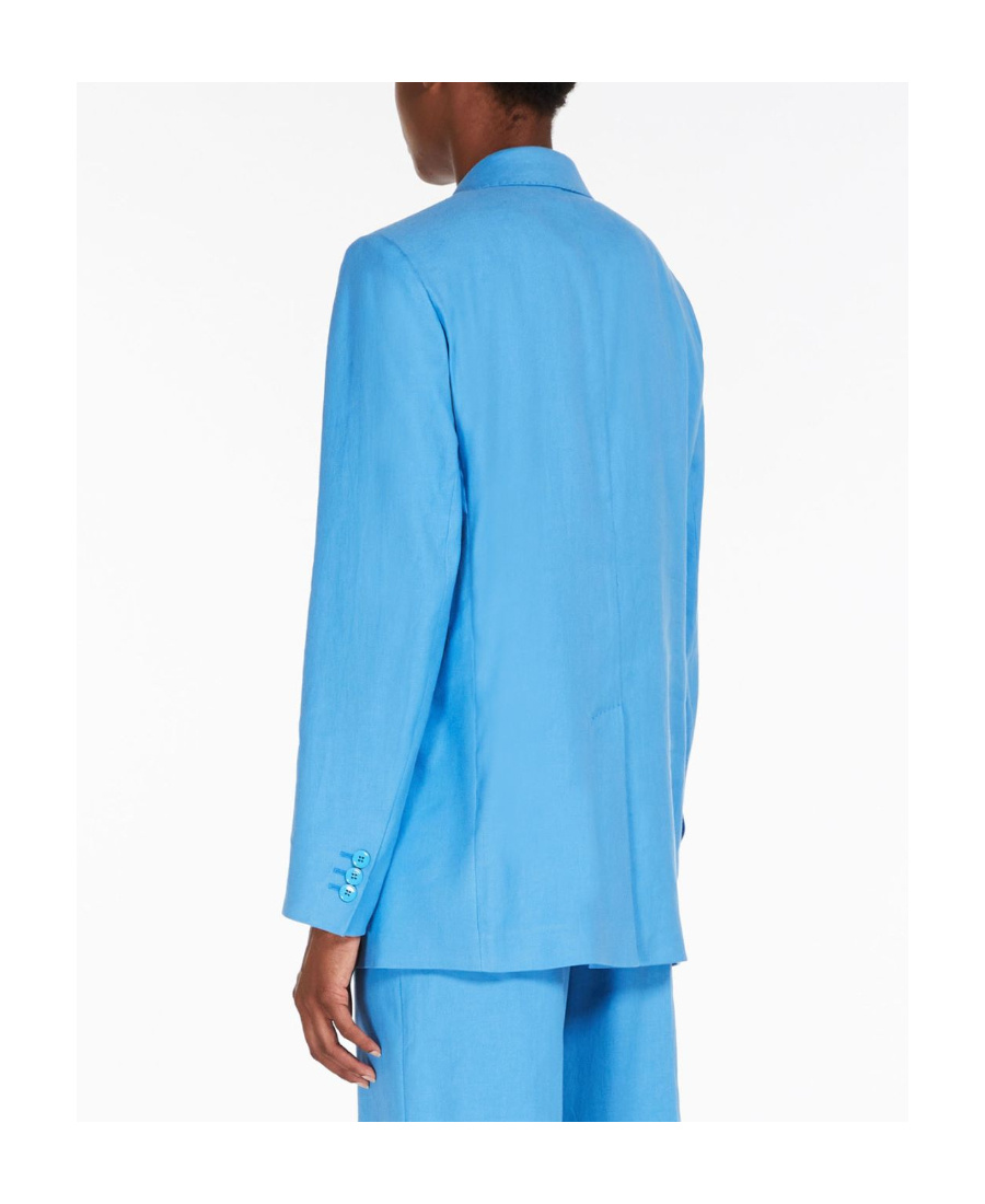 Weekend Max Mara Double-breasted Suit Jacket In Blue