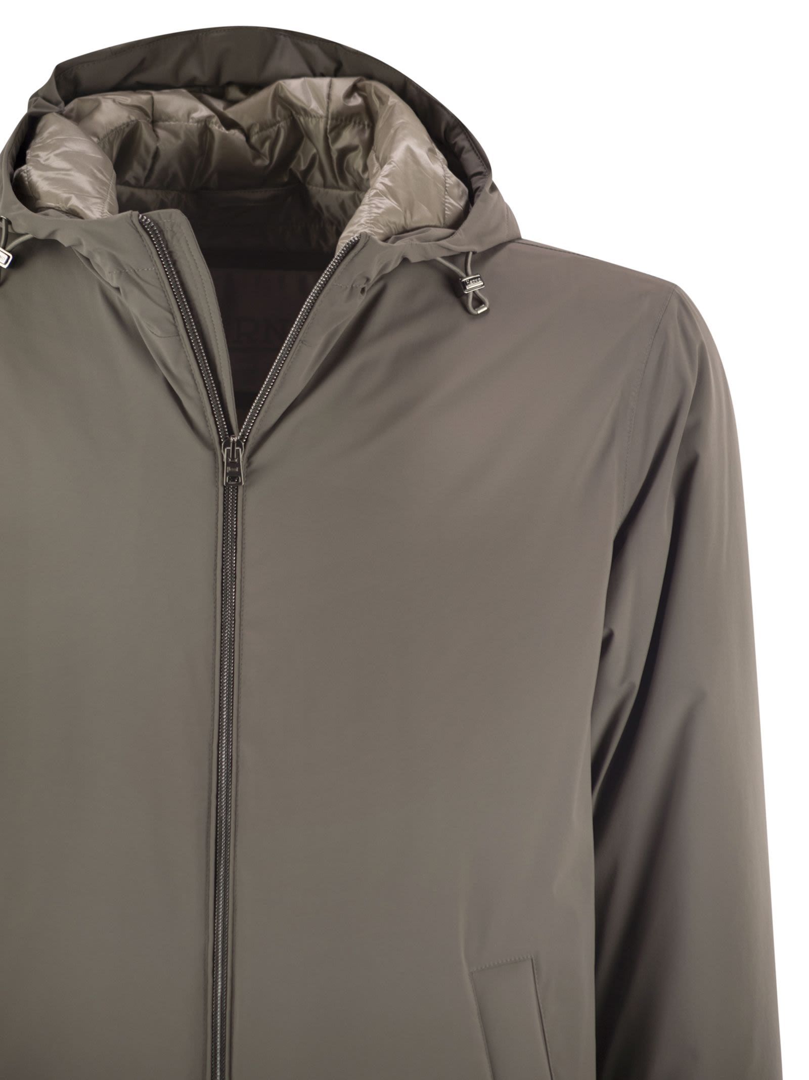 Herno Men Long Nylon Jacket In Multi