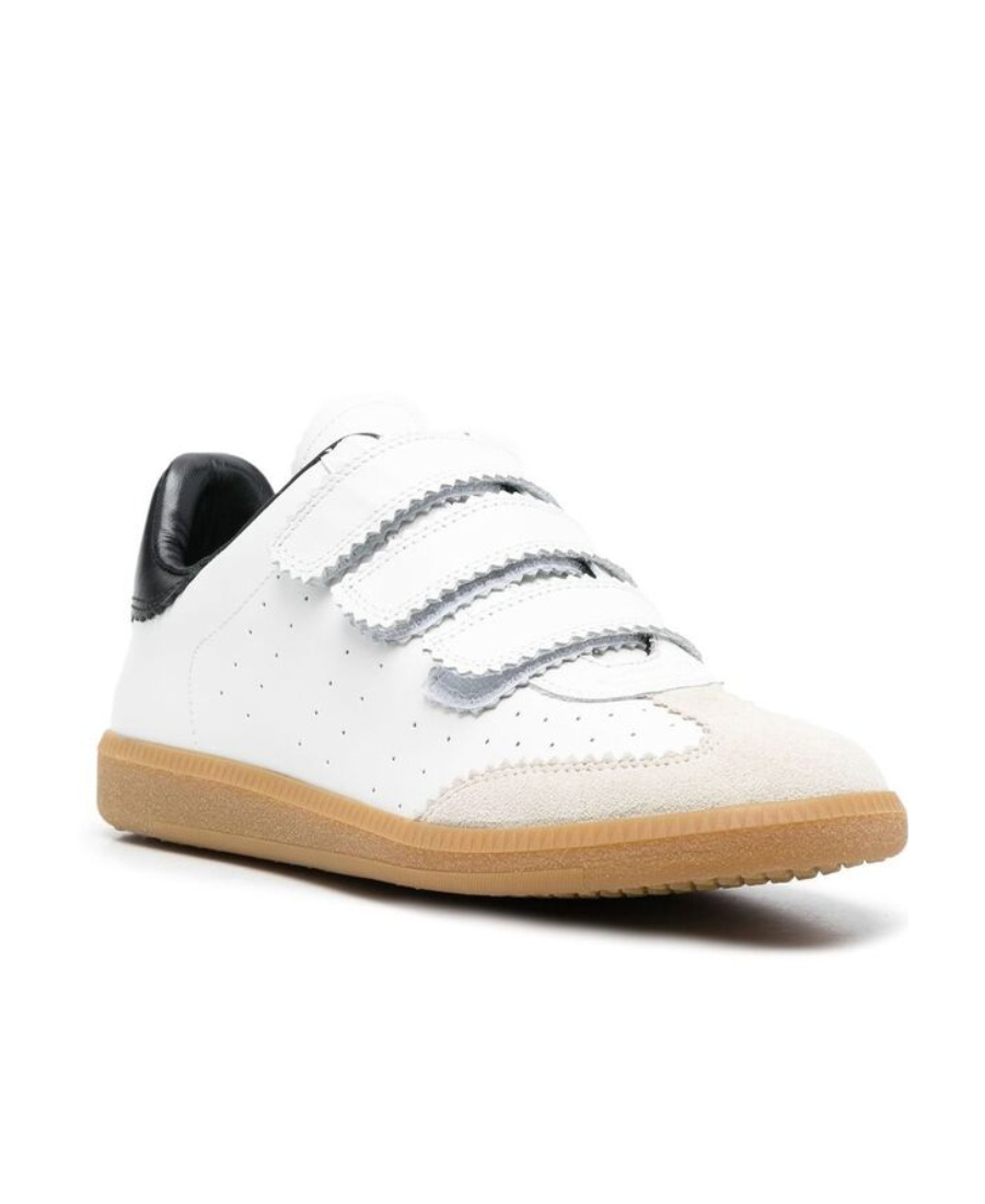 Isabel Marant Round Head Low Upper Board Shoes In White