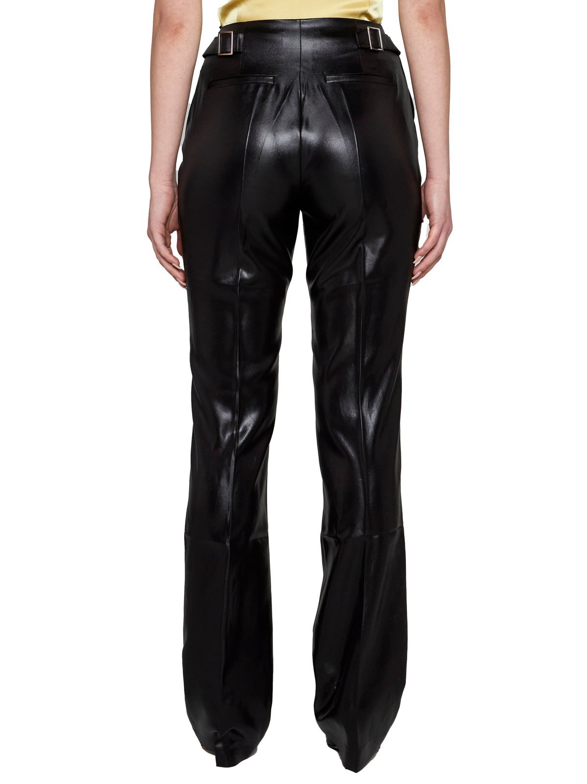 Nanushka Adjustable Slim-fit Trousers In Black