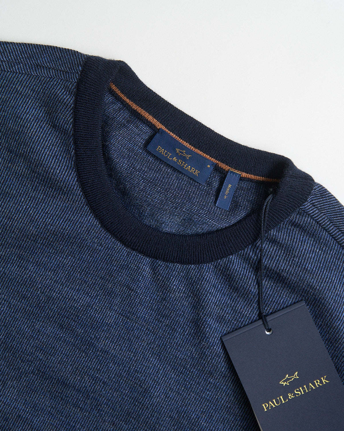 Shop Paul & Shark Long-sleeved Sweater In Blue