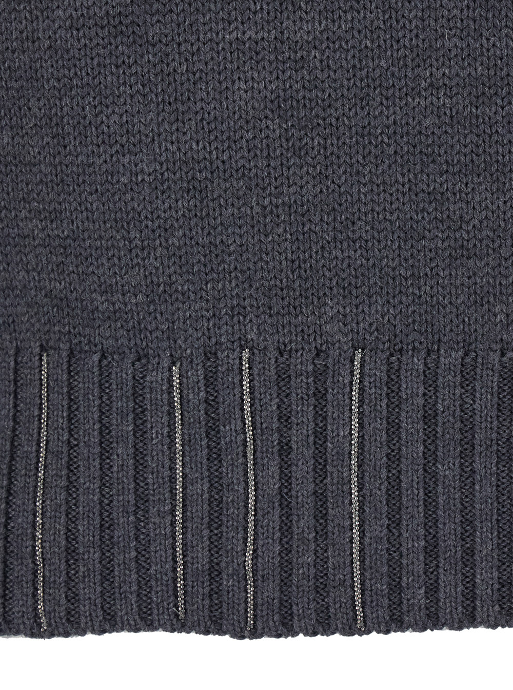 Fabiana Filippi High-neck Striped Sweater In Black