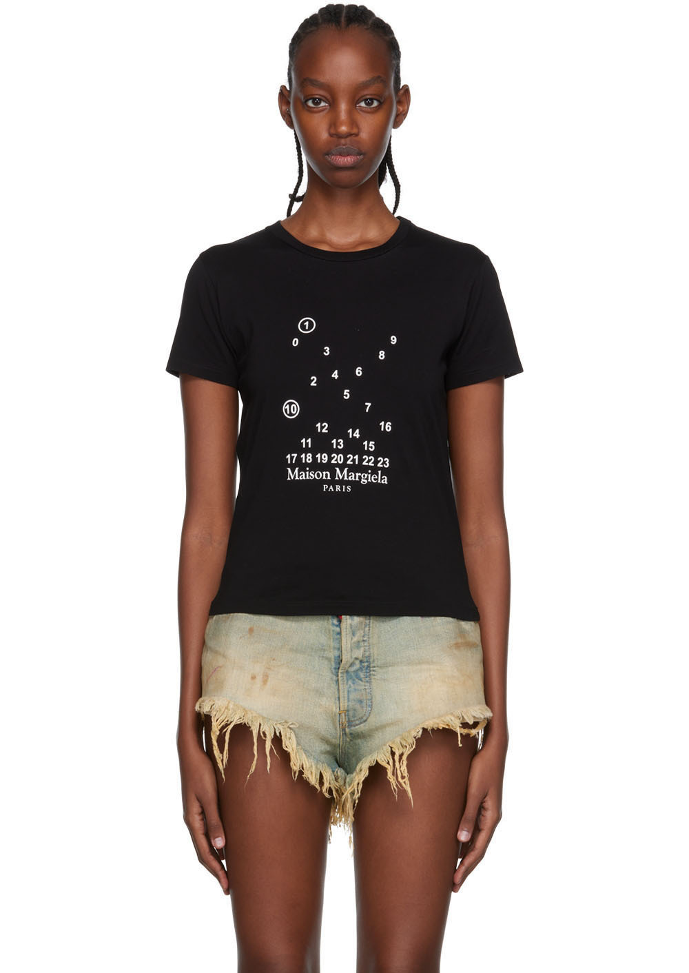 Maison Margiela Graphic Print T-shirt In Black