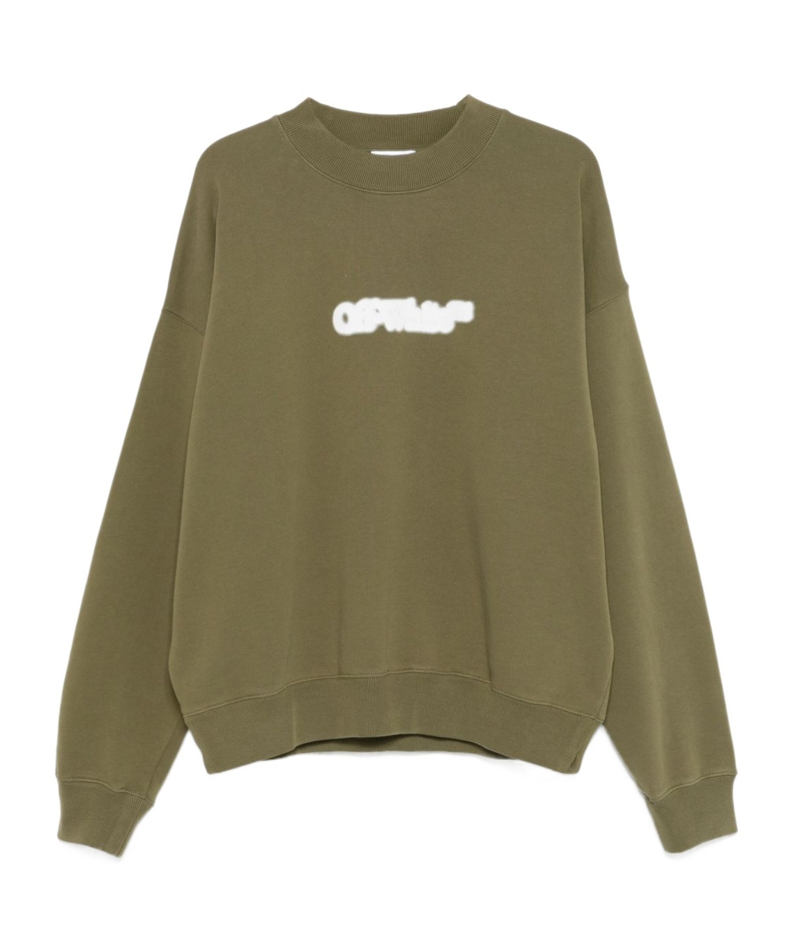 Off-white Spray Arrow Sweatshirt In Green