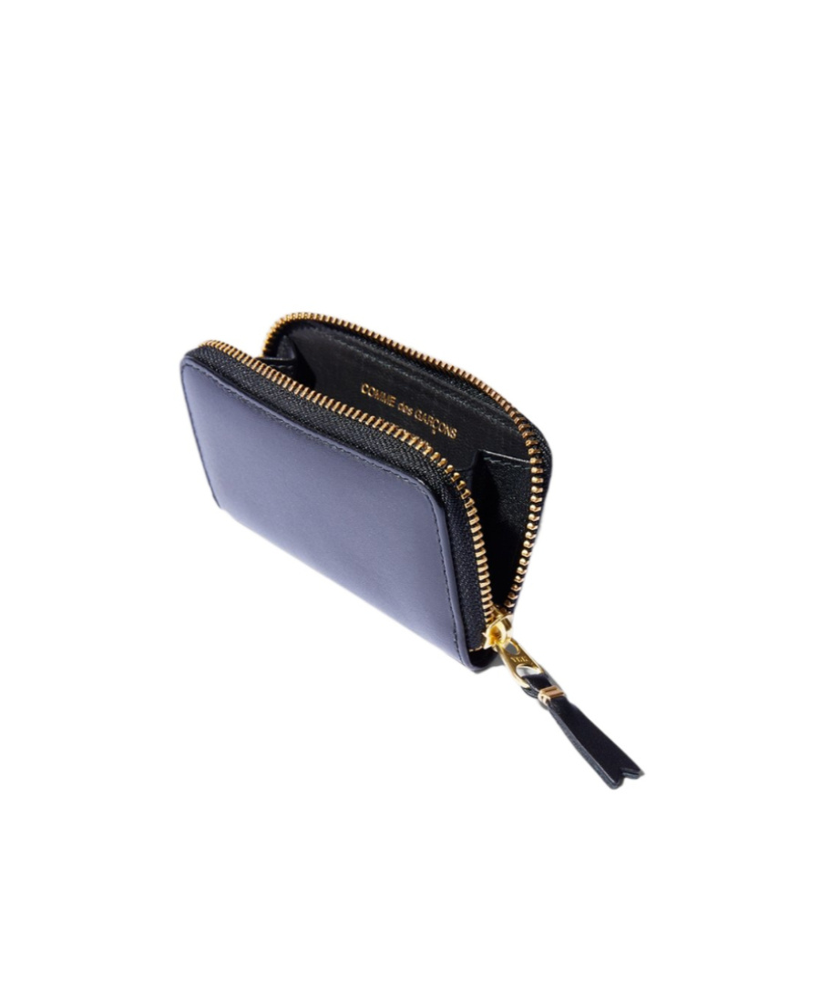 Comme Des Garçons Black Logo Wallet In Black