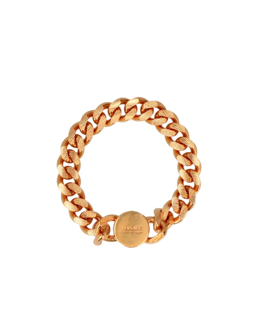 Versace Logo Bracelet In Black