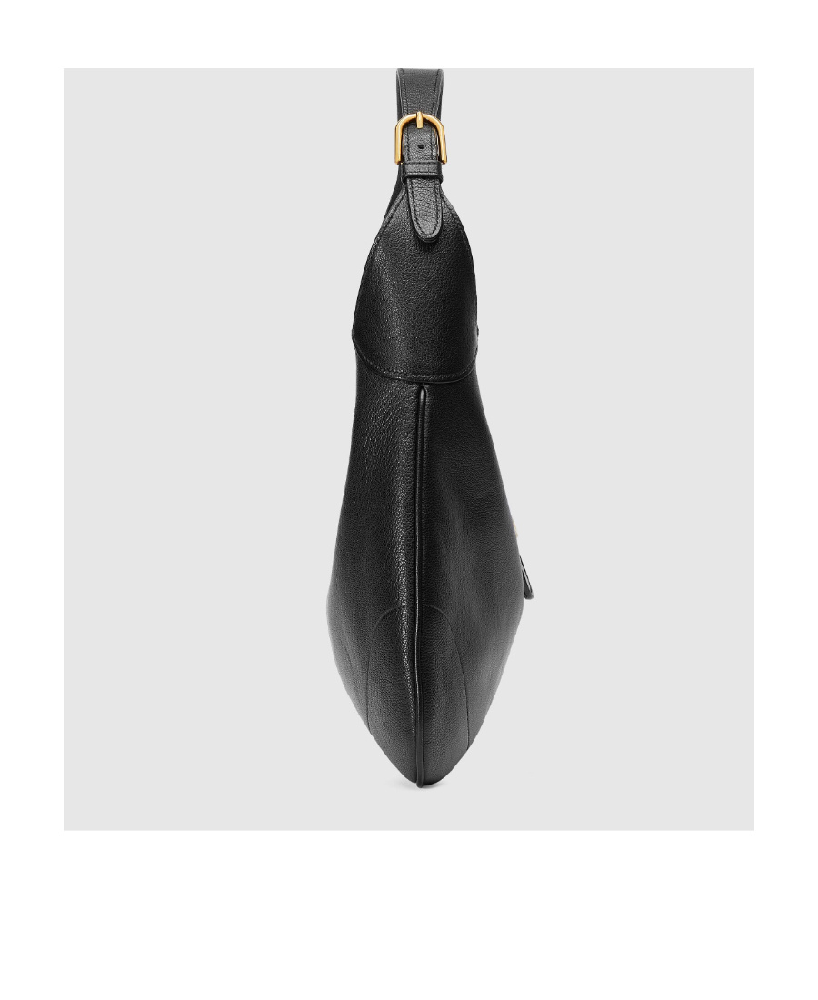 Gucci Aphrodite Large Leather Shoulder Bag In Black