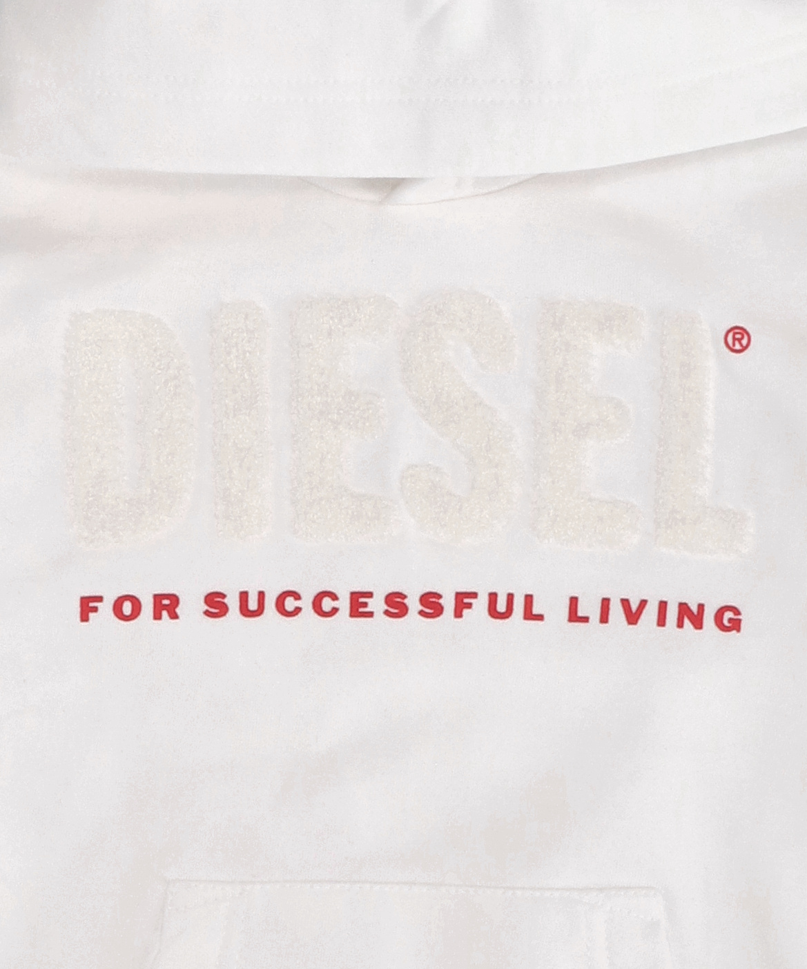 Diesel Logo-print Detail Hoodie In White