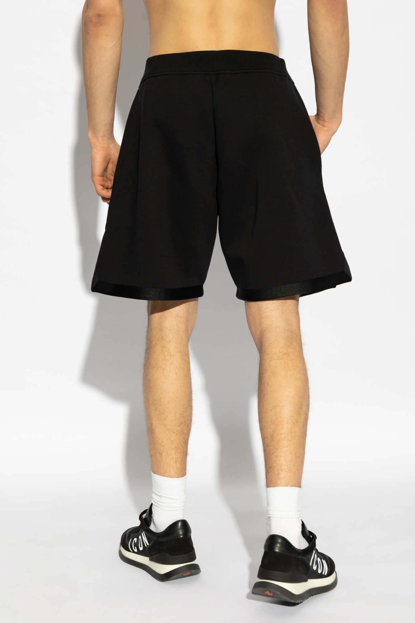 Dsquared2 D2 Icon New Generation Sweat Shorts In Black