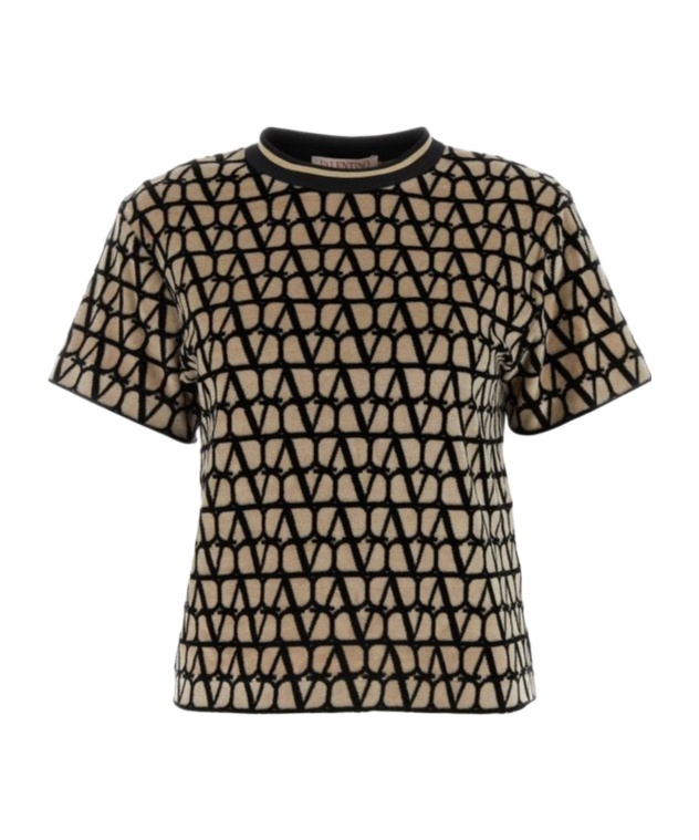 Valentino Toile Iconographe Terry Fabric T-shirt In Black