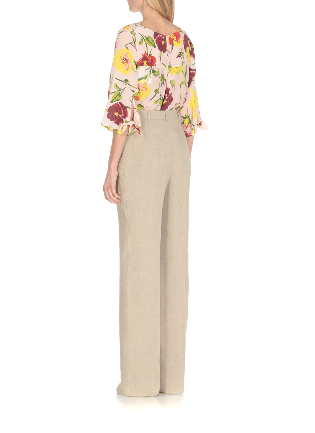 Max Mara Straight Casual Pants In Nude