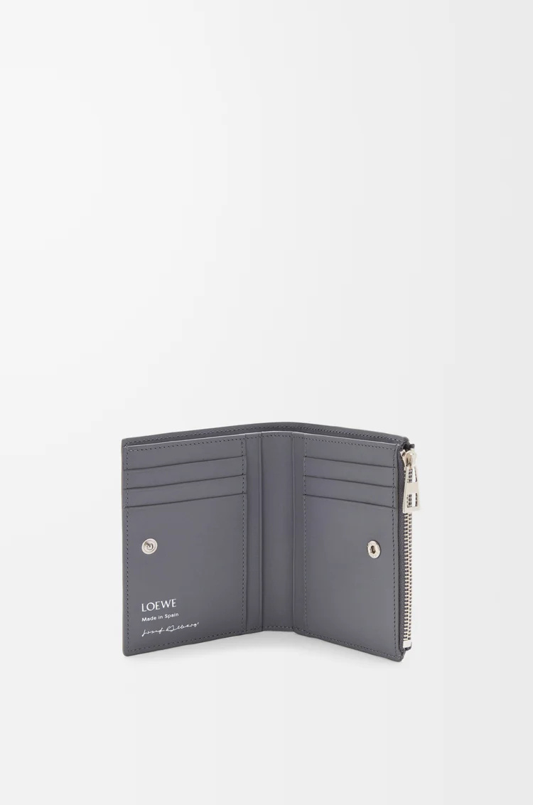 Loewe Slim Compact Wallet In Black