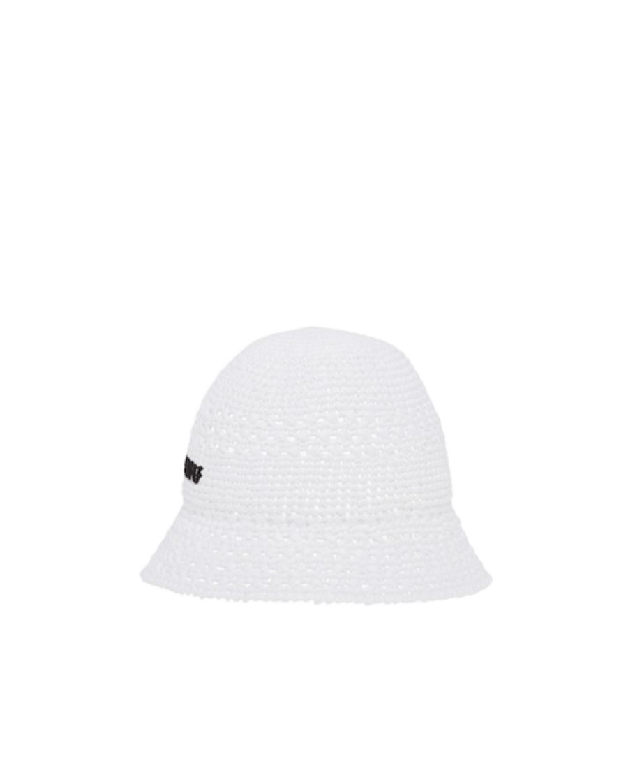 Miu Miu Crochet-knit Bucket Hat In Brown