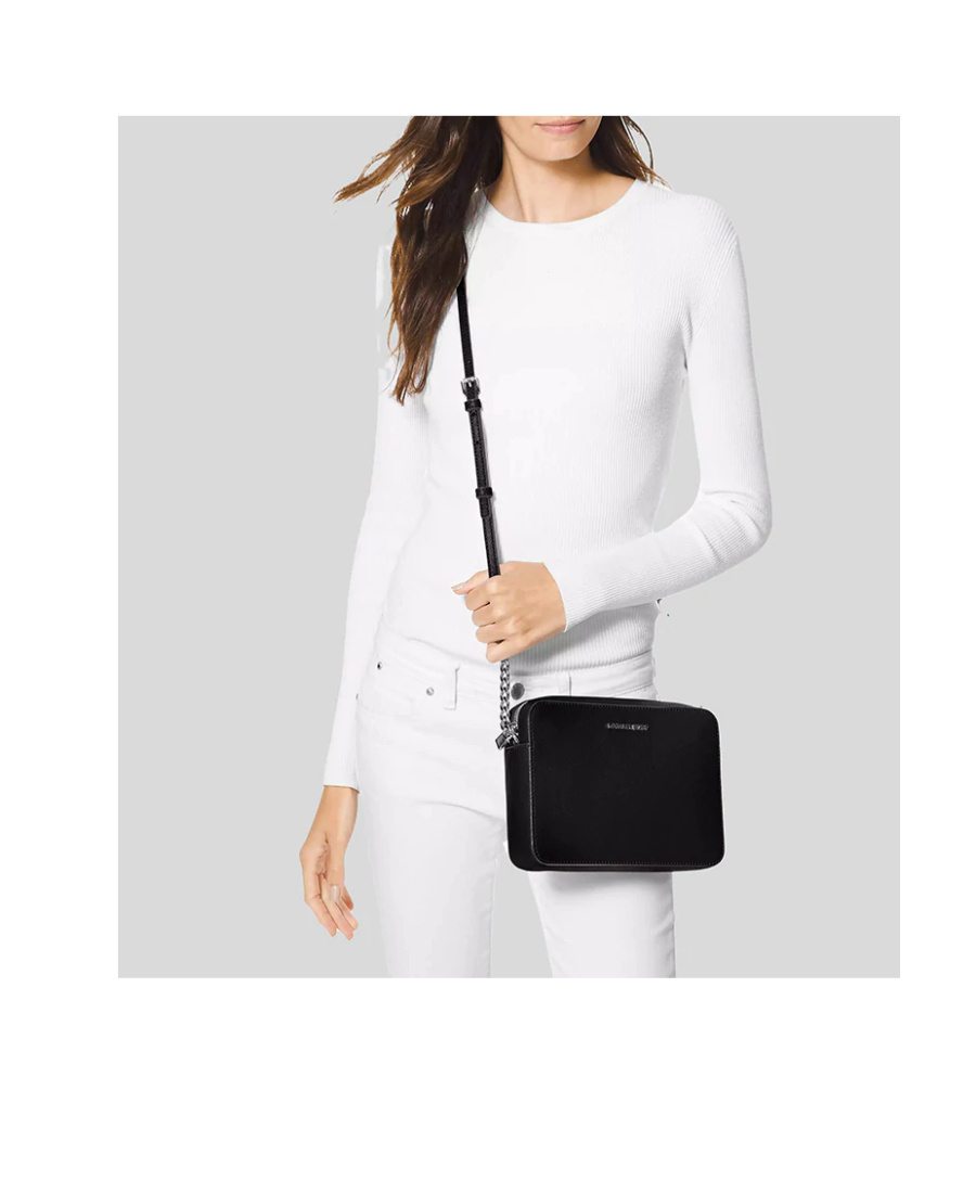 Michael Kors Black Logo Shoulder Bag In Black