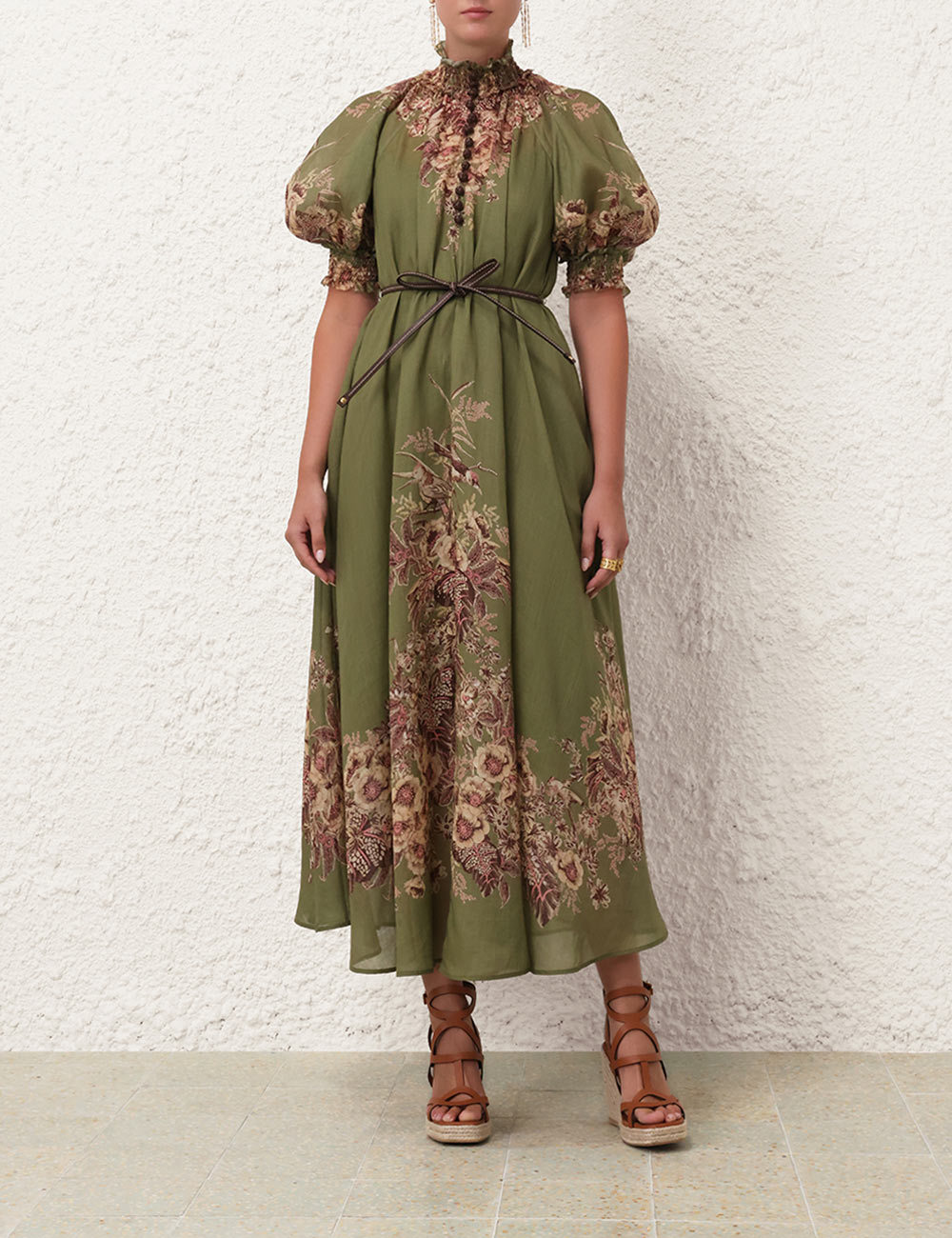 ZIMMERMANN FLORAL PATTERN DRESS 