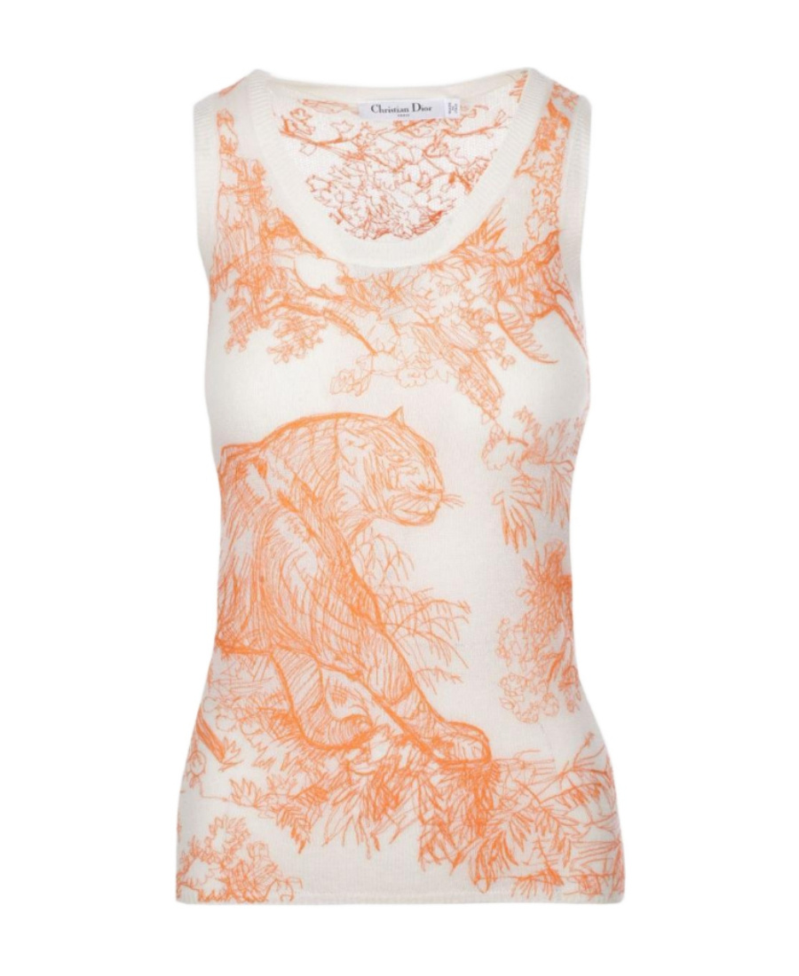 Dior Sleeveless Vest In White