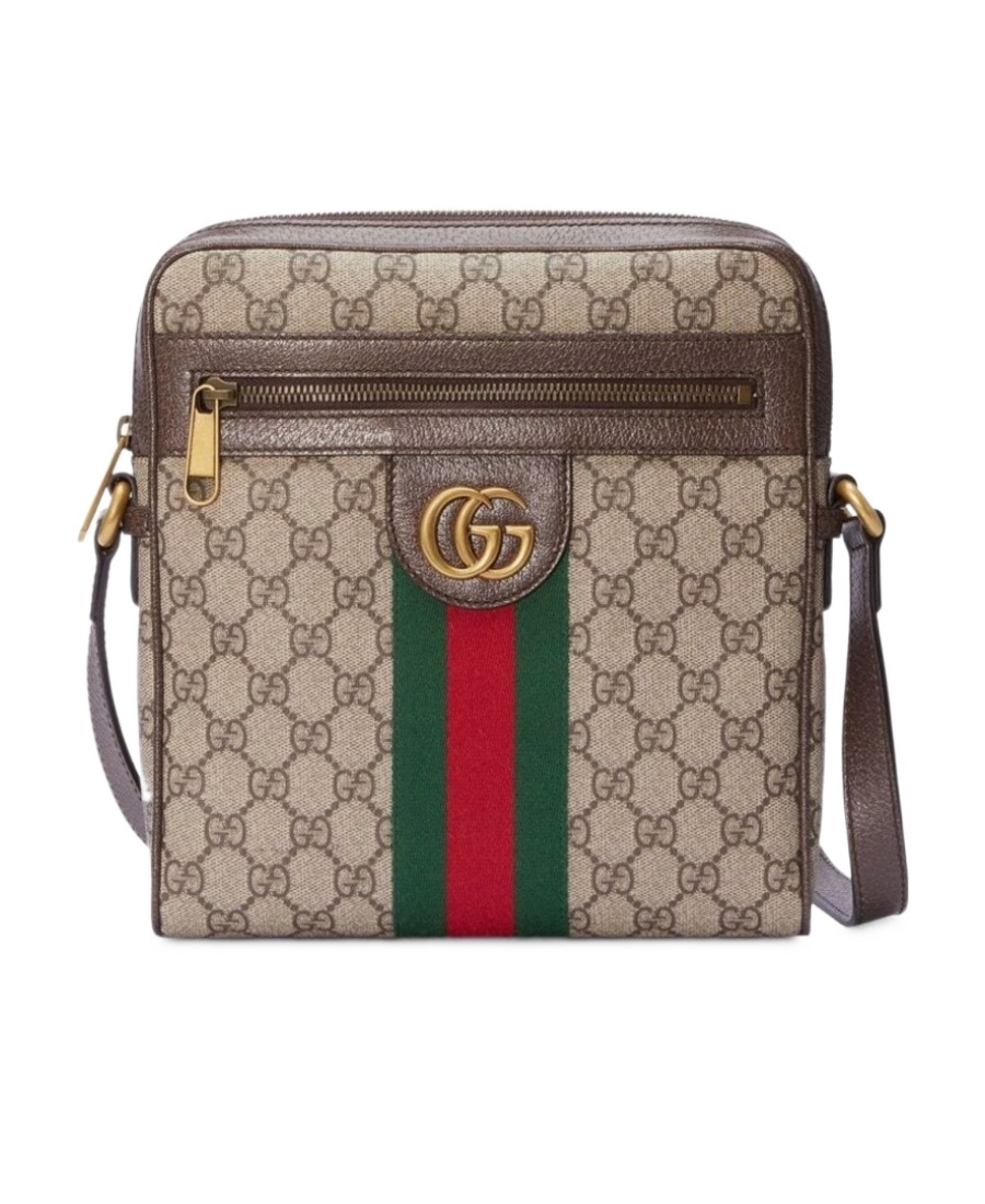 Shop Gucci Ophidia Small Messenger Bag In Nude