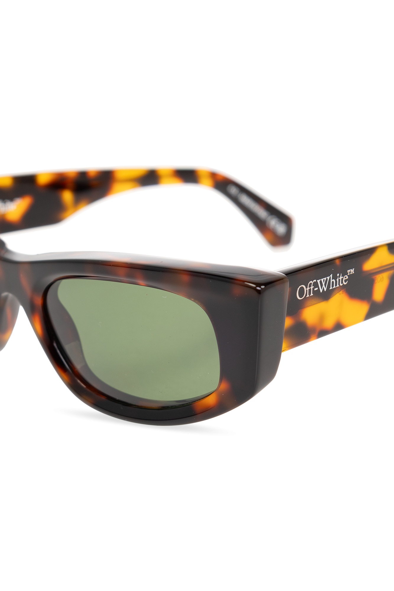 Off-white Matera Rectangle-frame Sunglasses In Green