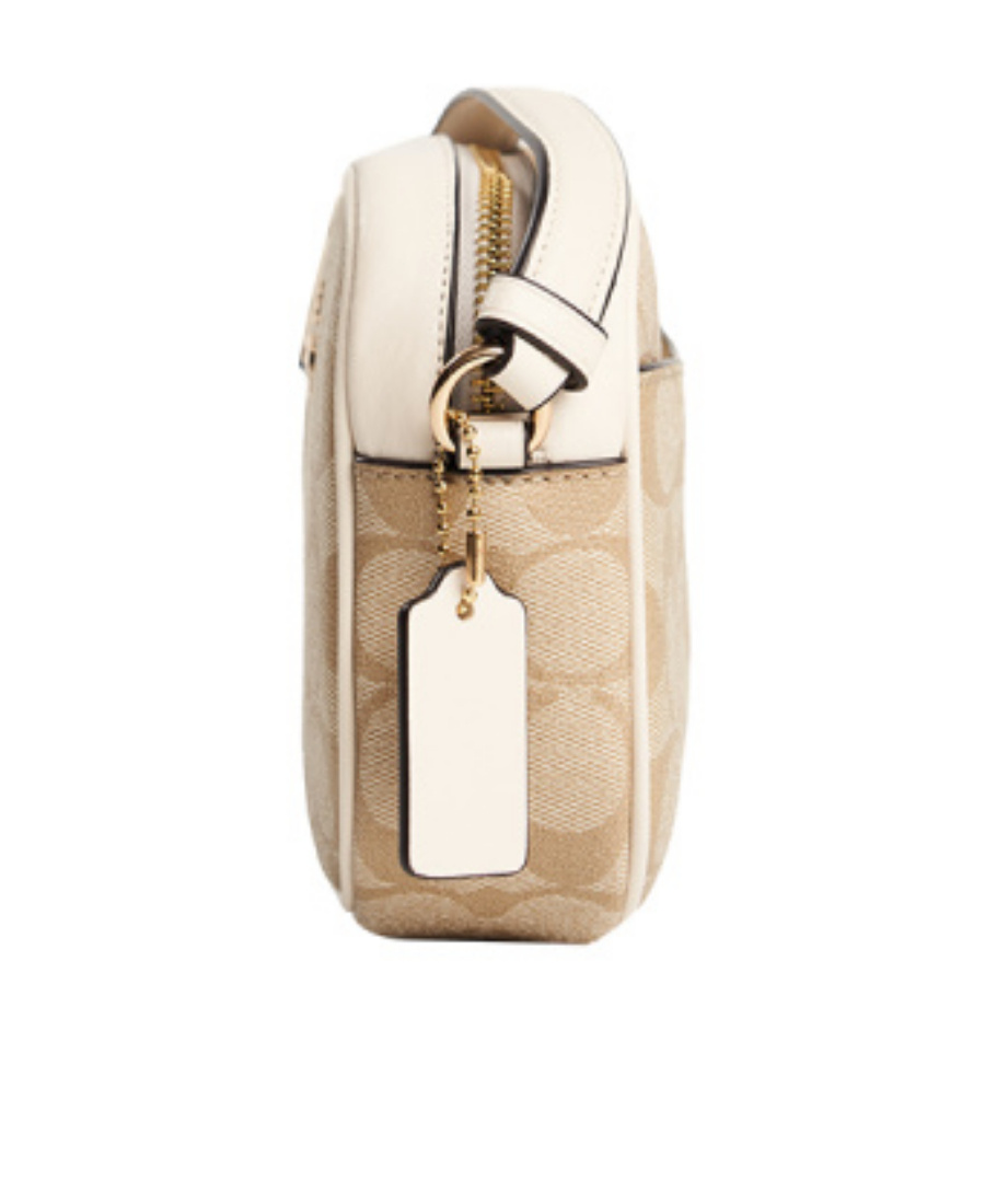 Coach Mini Jamie Logo Crossbody Bag In Nude