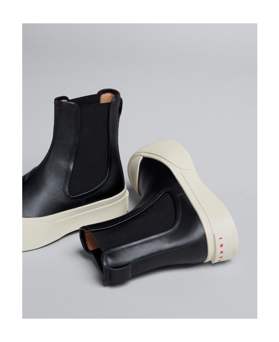 MARNI MARNI SLIP-ON ROUND-TOE ANKLE BOOTS