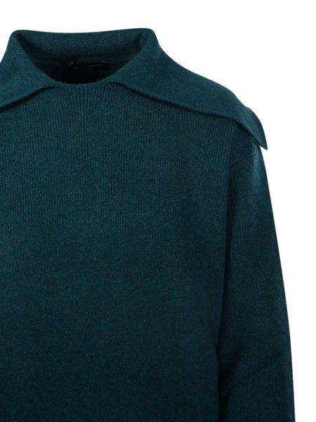 Roberto Collina High Neck Sweater In Green