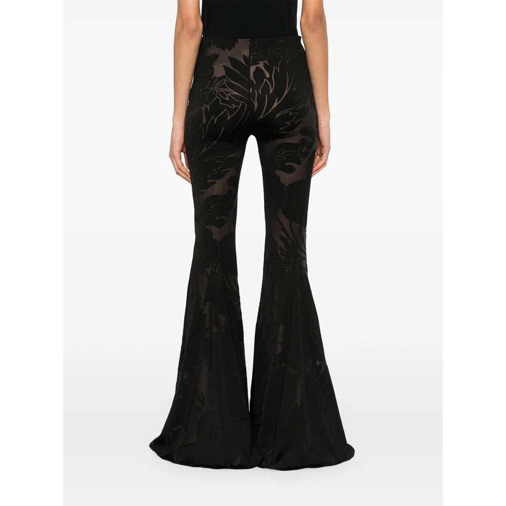 Etro Flared Casual Pants In Black