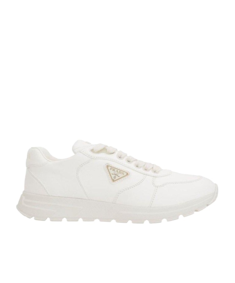 Prada Lace Up Sneakers In Animal Print