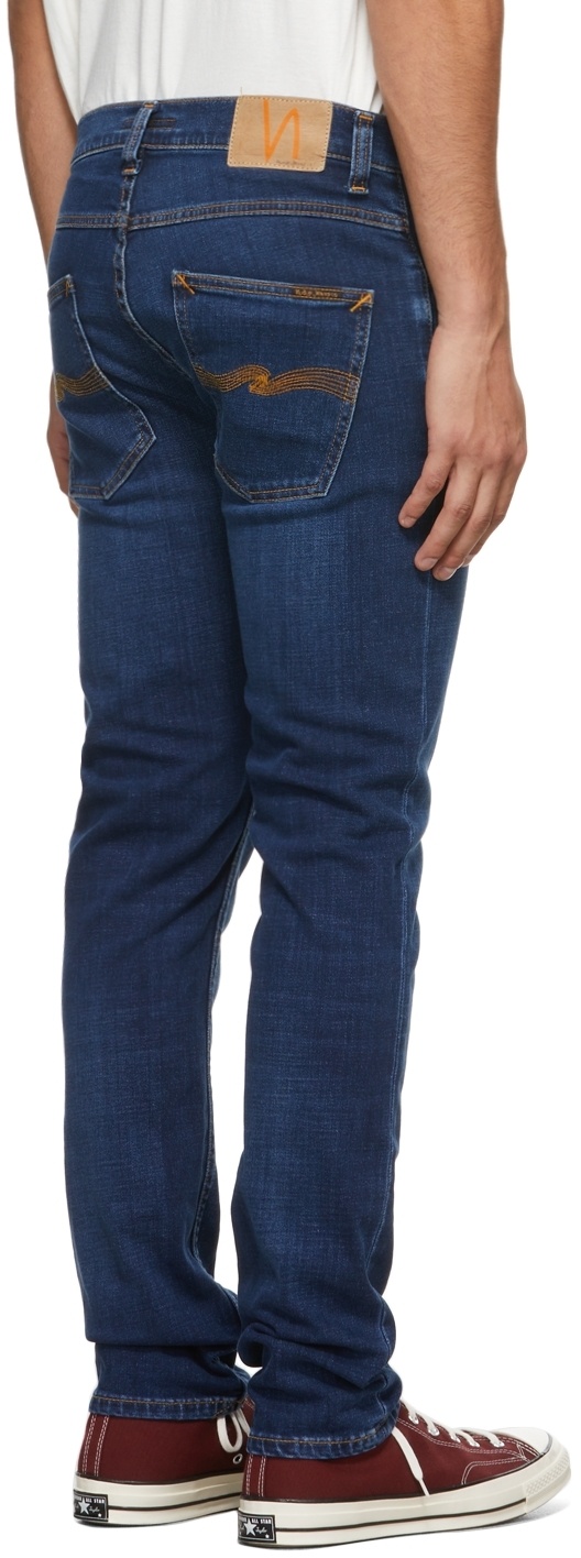 Nudie Jeans Mid-waist Jeans In Blue