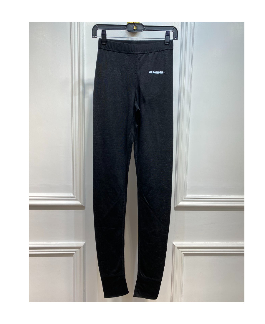 Jil Sander Logo-print Leggings In Black
