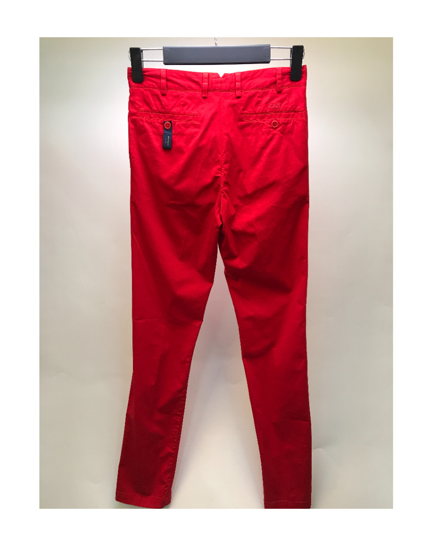 Shop Paul & Shark Logo Casual Pants In Red
