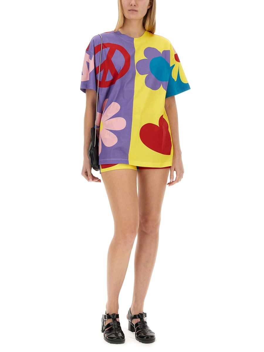Moschino Short-sleeved T-shirt In Purple