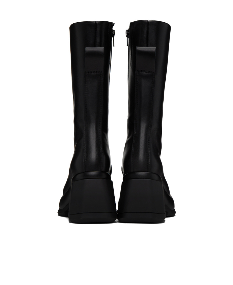 Miista Cassia Side Zipper Short Boots In Black
