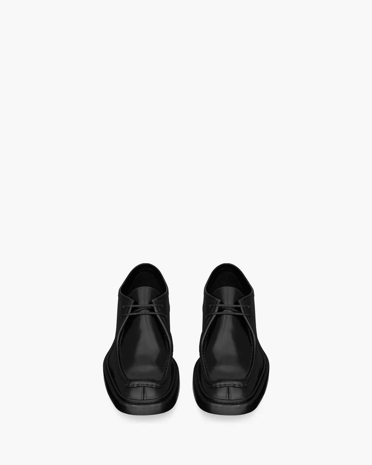 Saint Laurent Harvey Derbies In Smooth Leather In Black