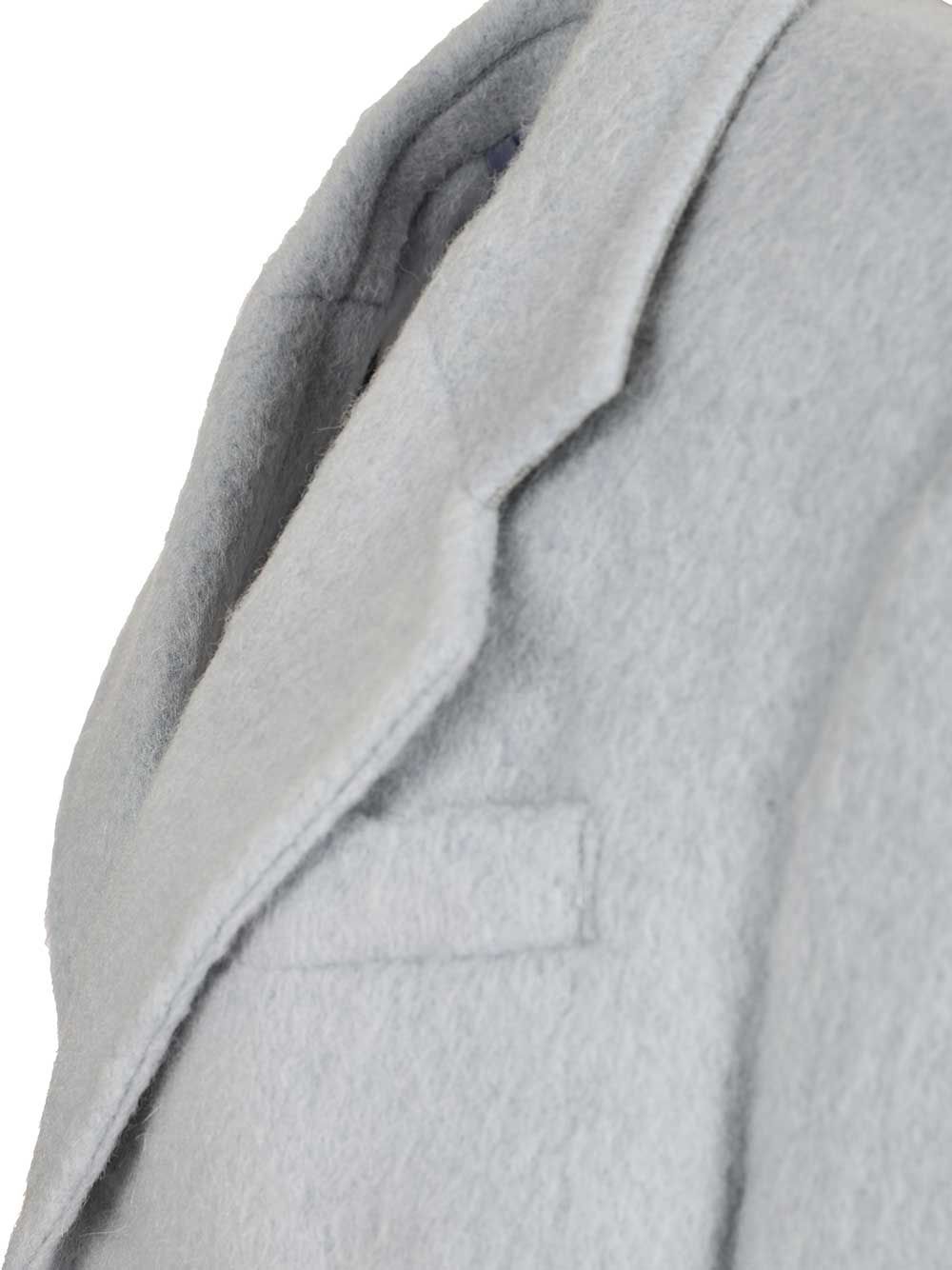Dunst Unisex Alpaca Blazer Coat In Blue