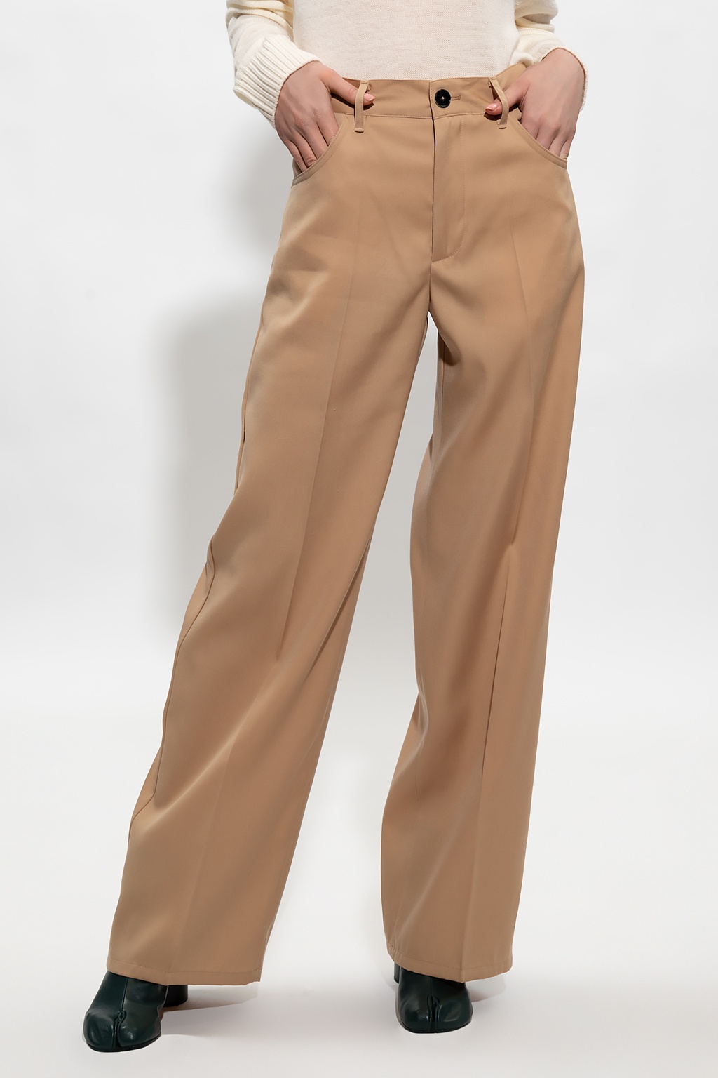 Jil Sander Trousers In Nude