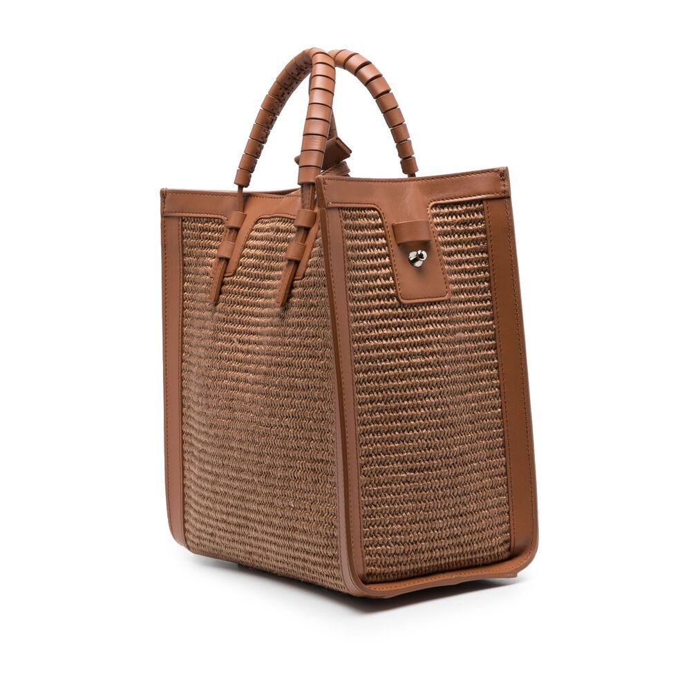 Casadei Baurivage Woven Tote Bag In Brown