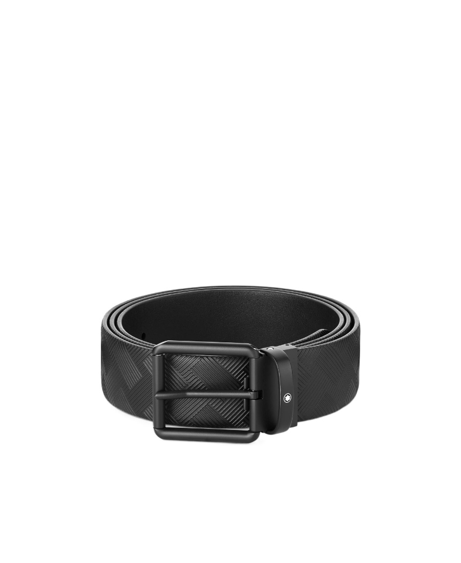 Montblanc Double-sided Buckle Belt In Black