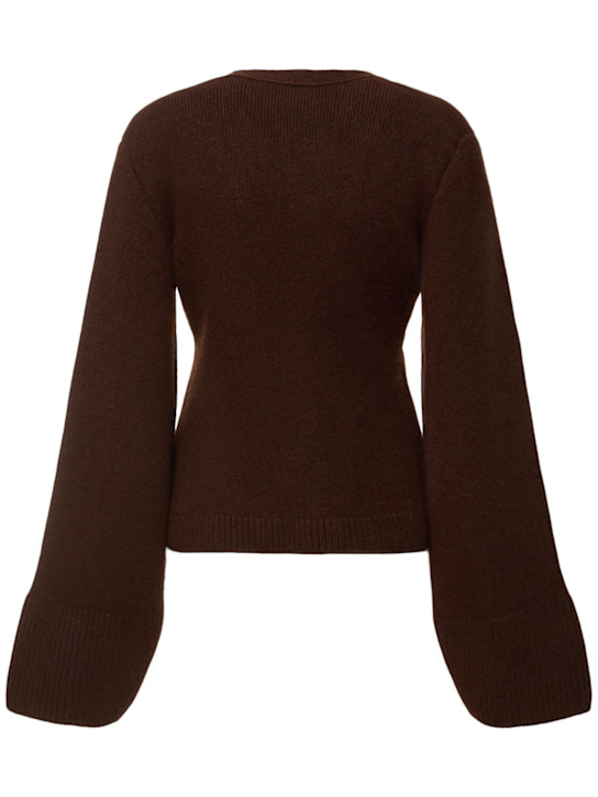 Shop Khaite Long-sleeved Cardigan