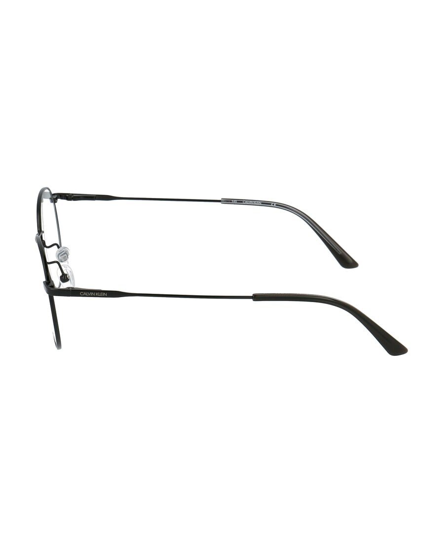 Calvin Klein Round Frame Glasses In Black
