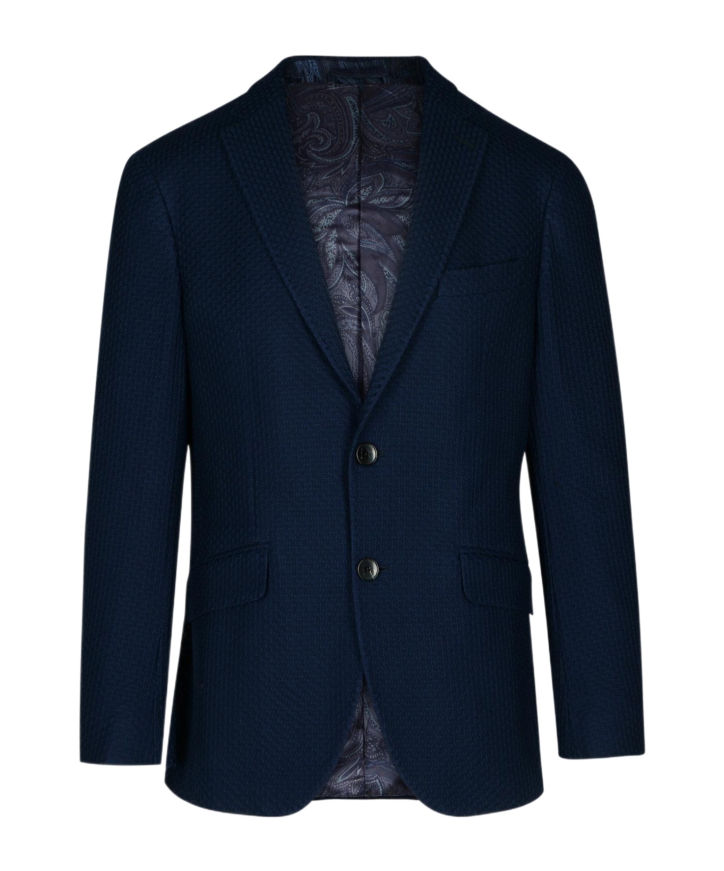 Etro Notched-lapel Single-breasted Blazer In Black