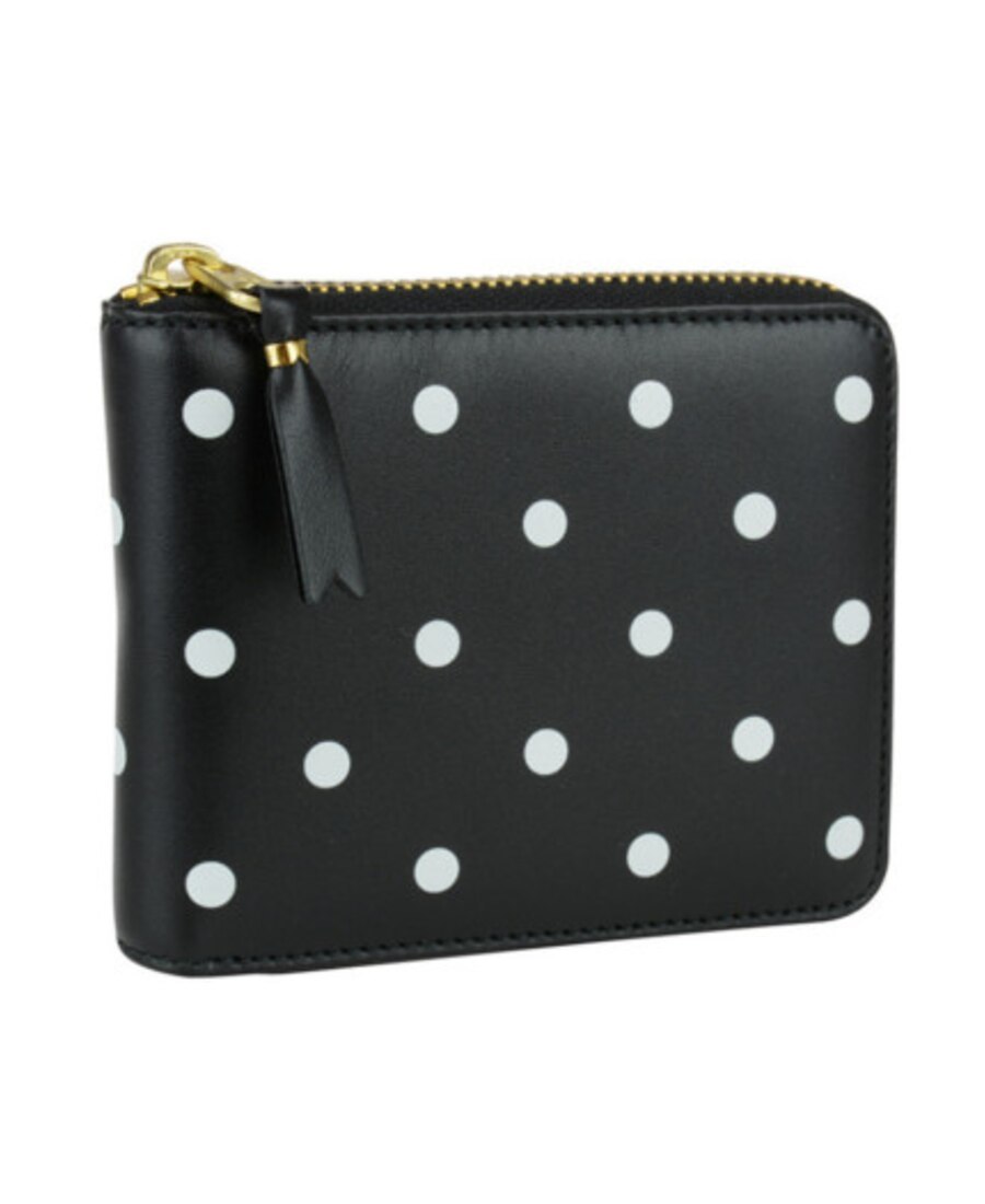 COMME DES GARÇONS POLKA DOT ZIP-AROUND WALLET 