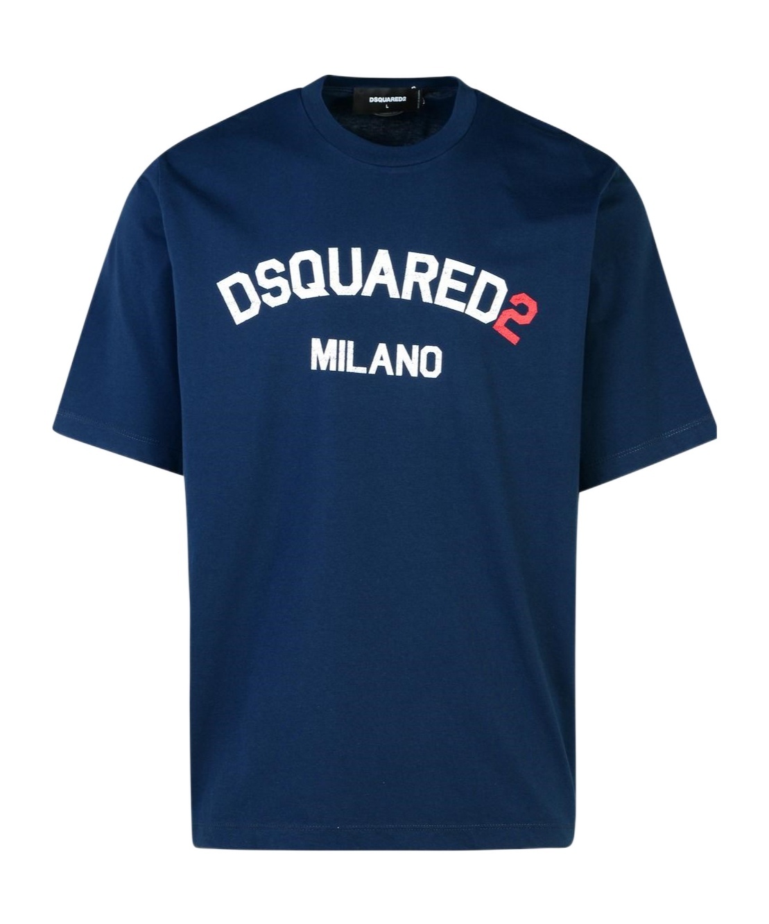 Dsquared2 Cotton T-shirt Milano Crew Neck In Blue