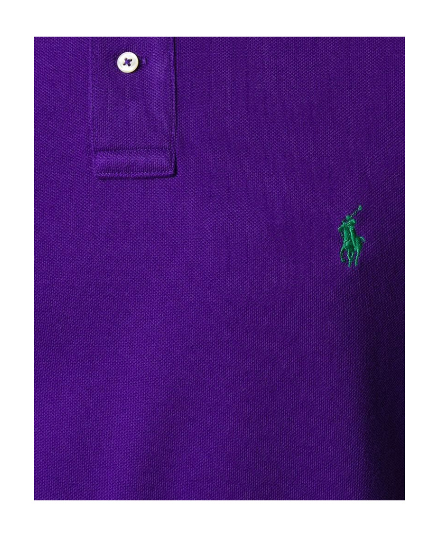 Shop Polo Ralph Lauren Short Sleeve Embroidered Logo Polo Shirt In Blue