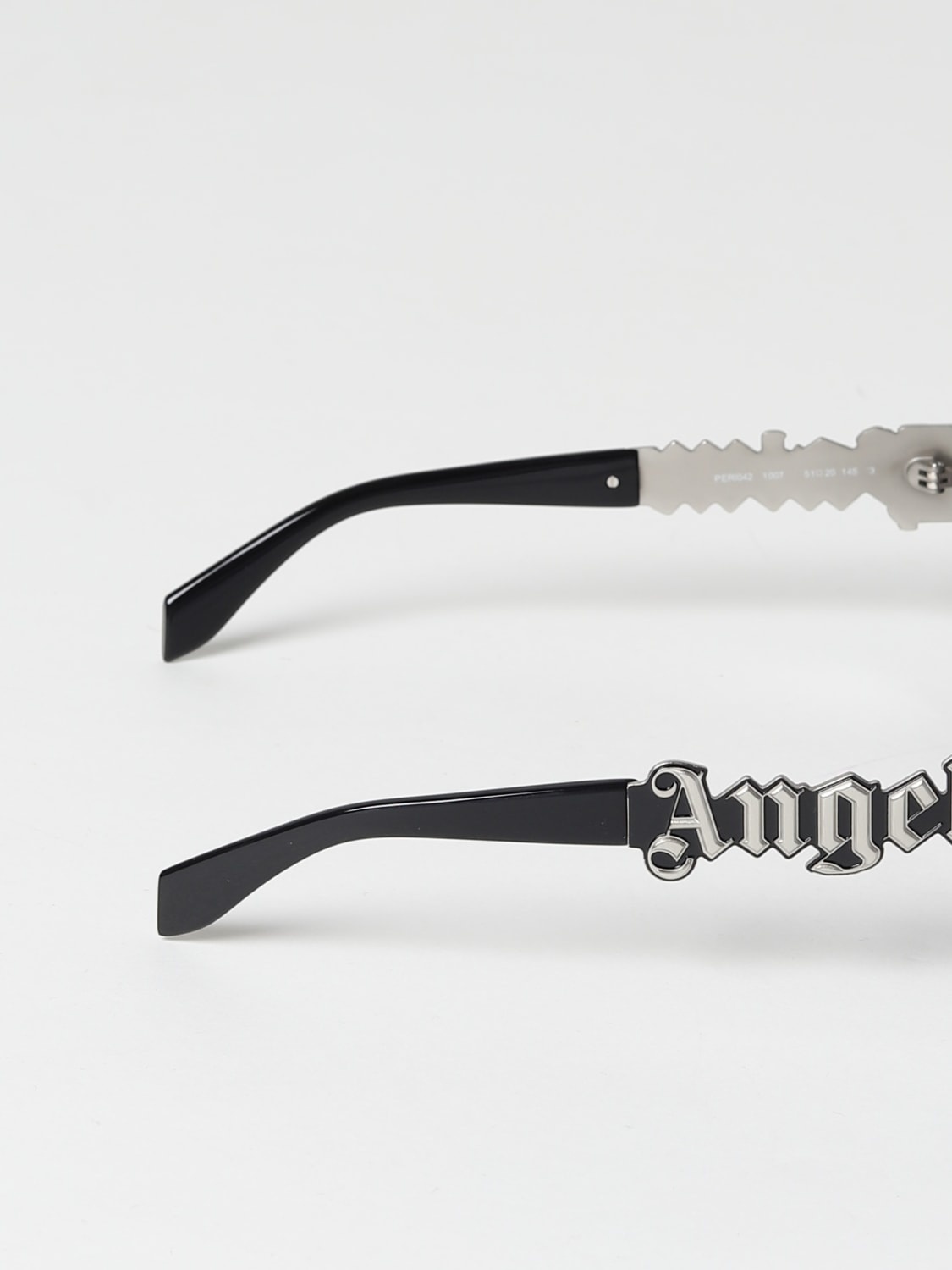 Palm Angels Logo Square Sunglasses In Black