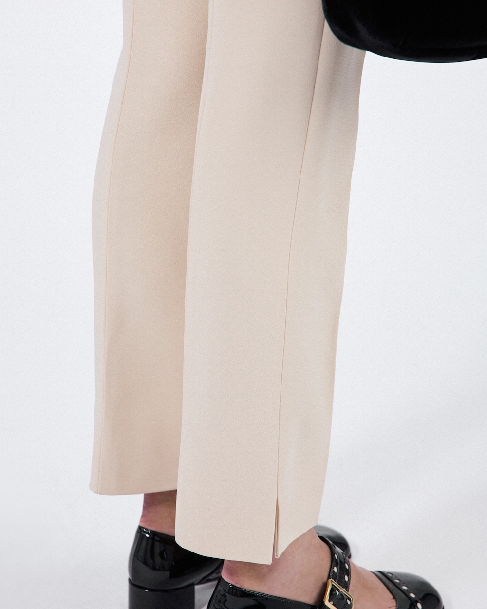 Prada Sablé Trousers In Natural